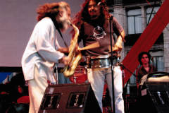 Cipriano y Víctor Castillo, zócalo de Cuernavaca